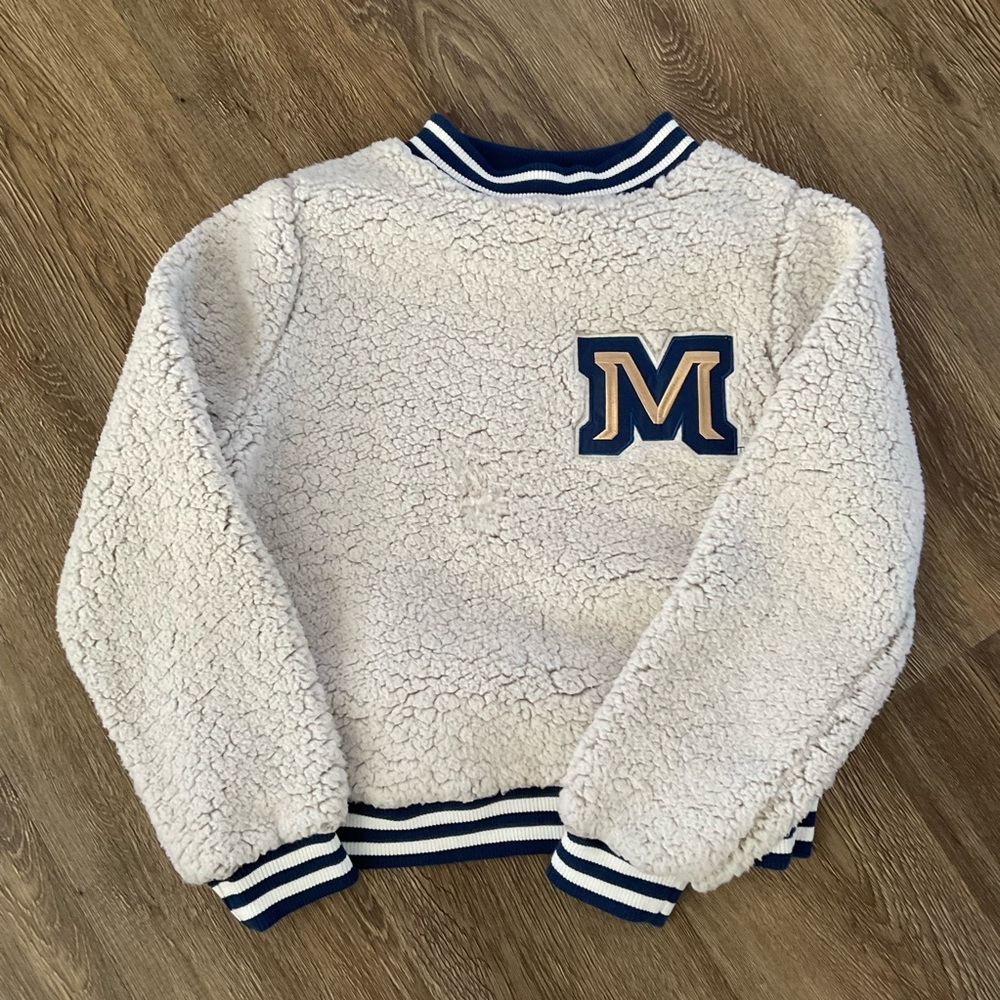 Montana State Sherpa Cropped Sweatshirt